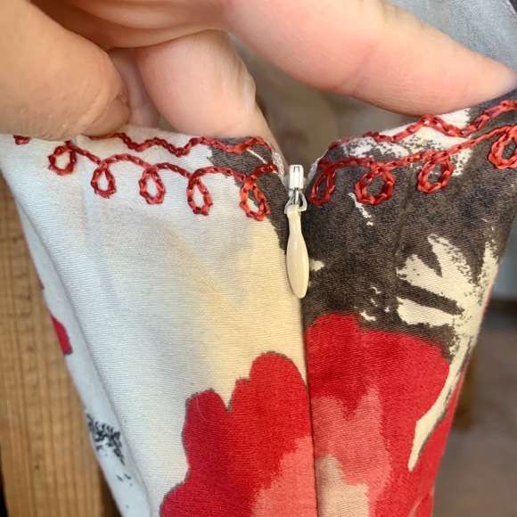 Free People // NWT Embroidered V-neck cotton dress - Picture 5 of 15